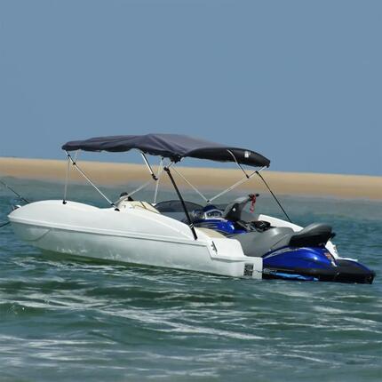 Bimini 4 arches vidaXL avec panneaux mesh et armature alu