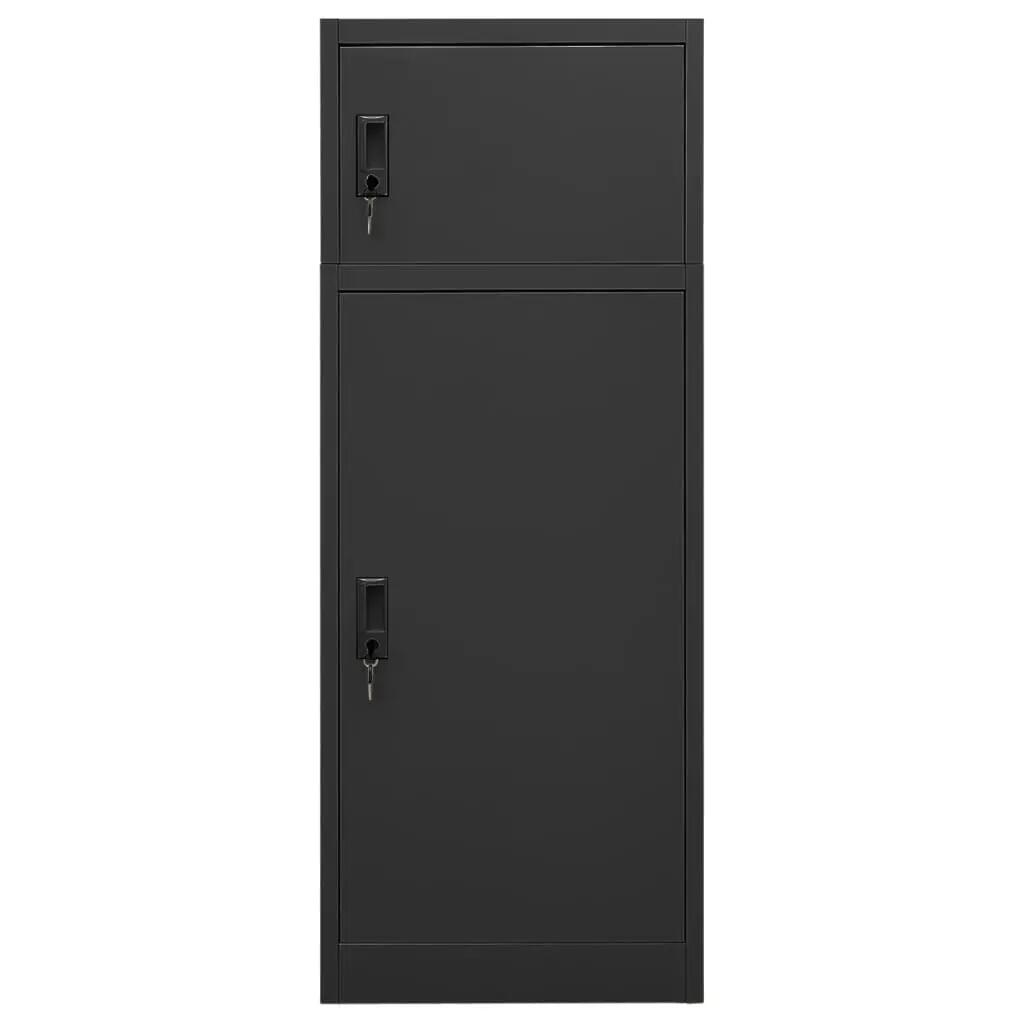Gabinete para silla de montar VidaXL 53x53x140 cm acero antracita 2/3