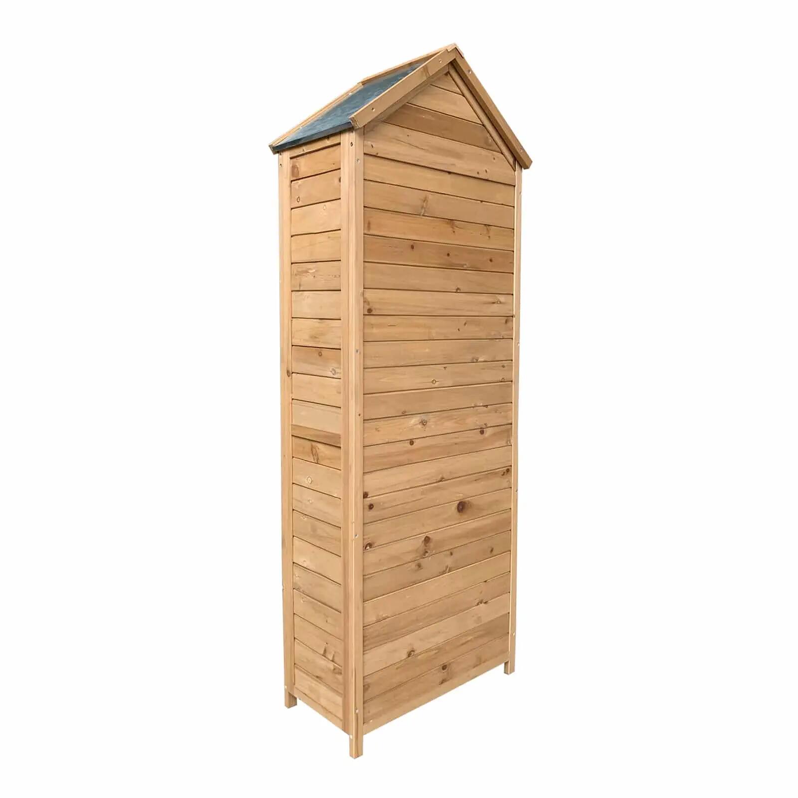 Armario Multiusos para Jardín Gardiun Candy 35x70x177 cm en Madera con Puerta Ab 2/4