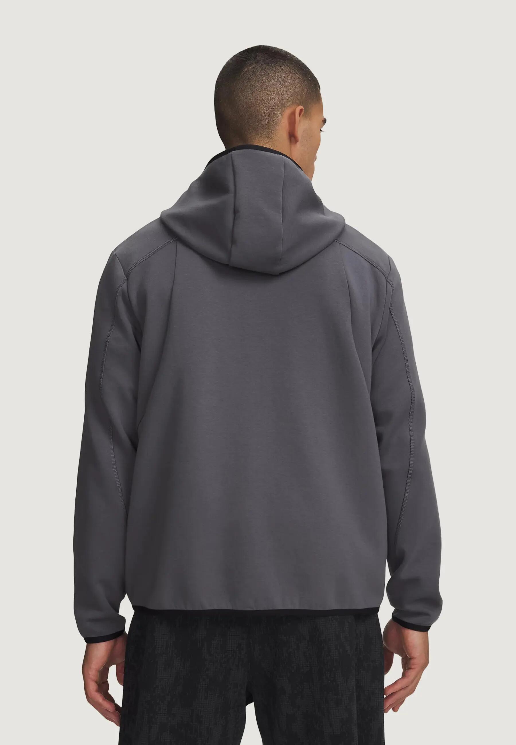 Sweater UA UNSTOPPABLE FLC FZ HEREN Donkergrijs 3/4