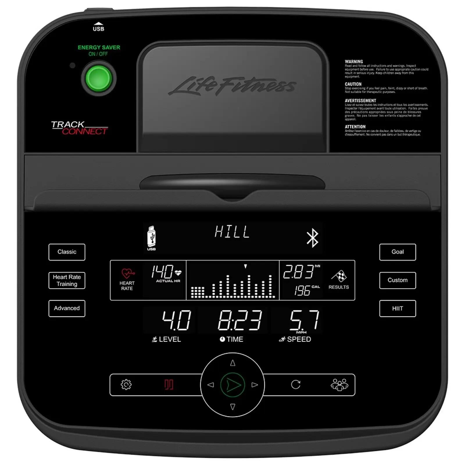 Crosstrainer - Life Fitness E5 - Track Connect 2.0-console 2/3