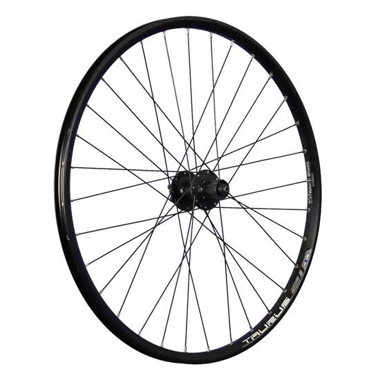 Roue arrière 27" Roland alu noire pour frein à disque Shimano