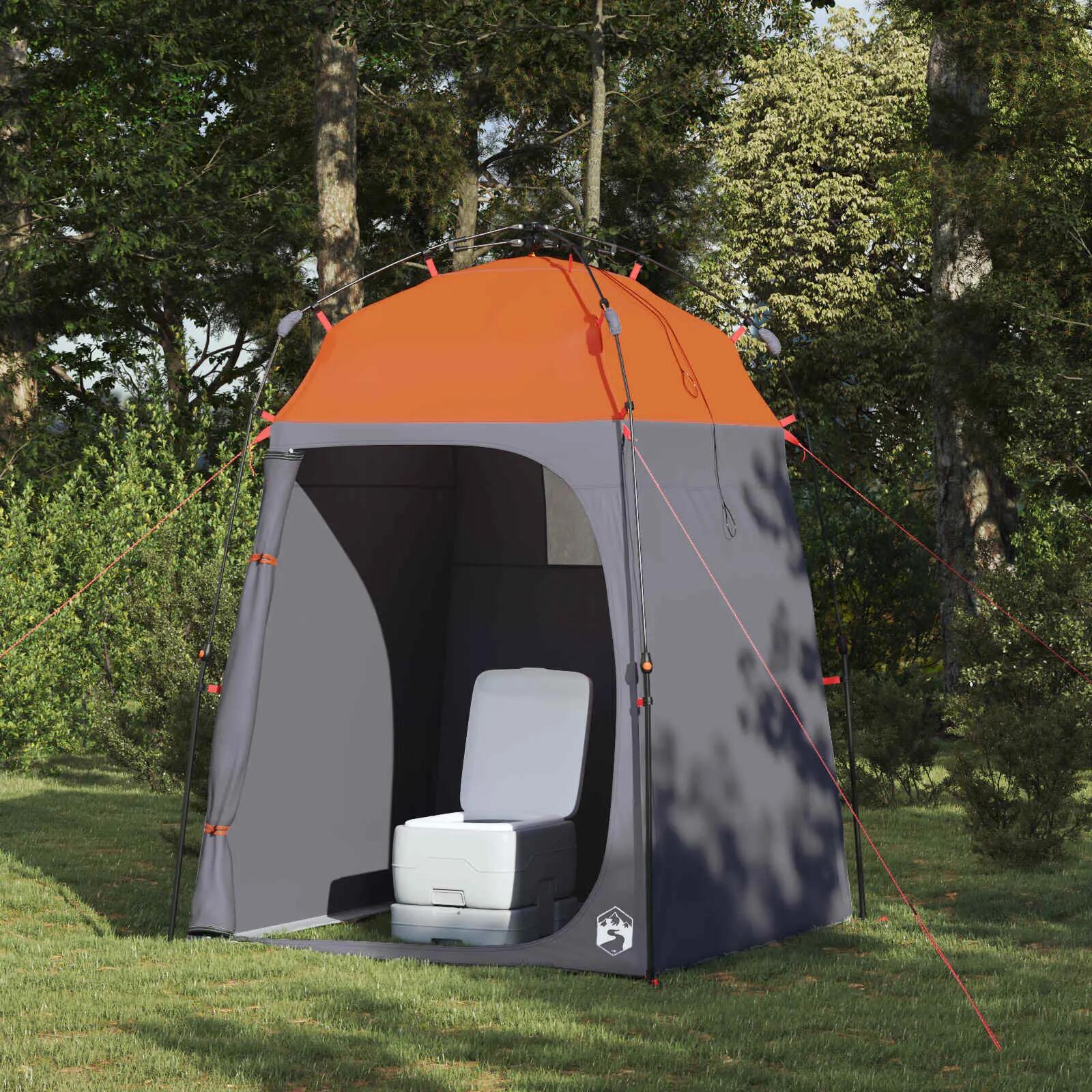 Tente de camping instant pop-up 2 places avec armature acier VidaXL 3/4