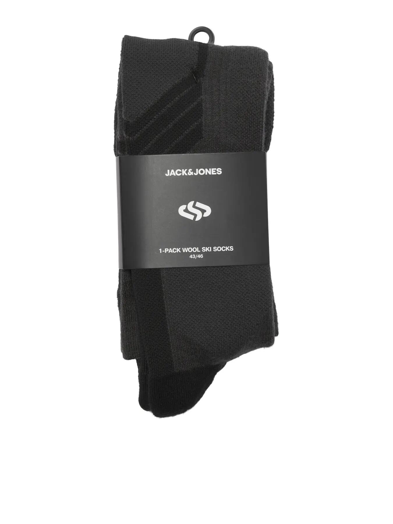 Homme Ski Chaussettes Techniques Mélange de Laine, Mi-bas P-50 Phantom 2/2