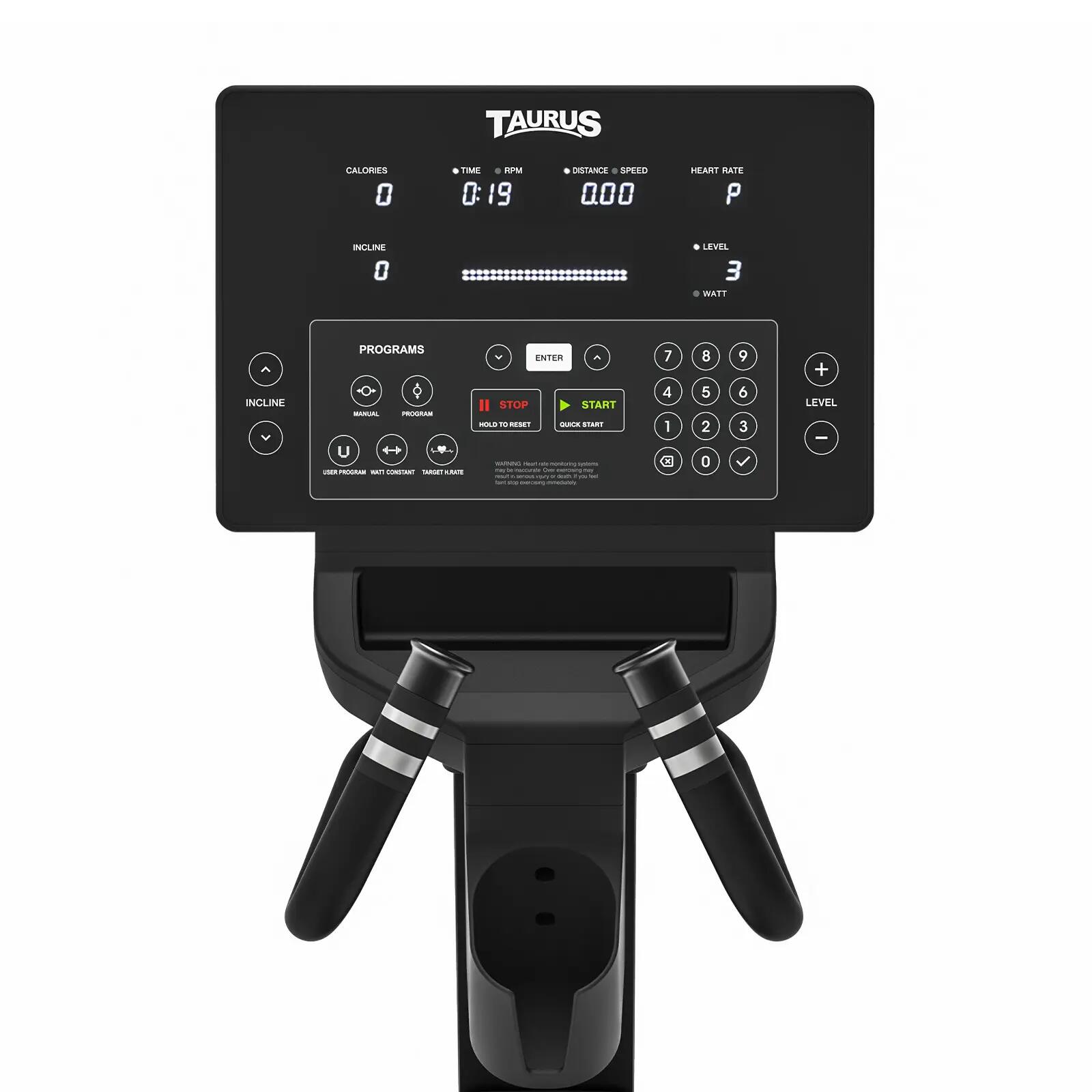Crosstrainer - Fitness - Taurus Elite - Verstelbare helling 10–34° 3/4