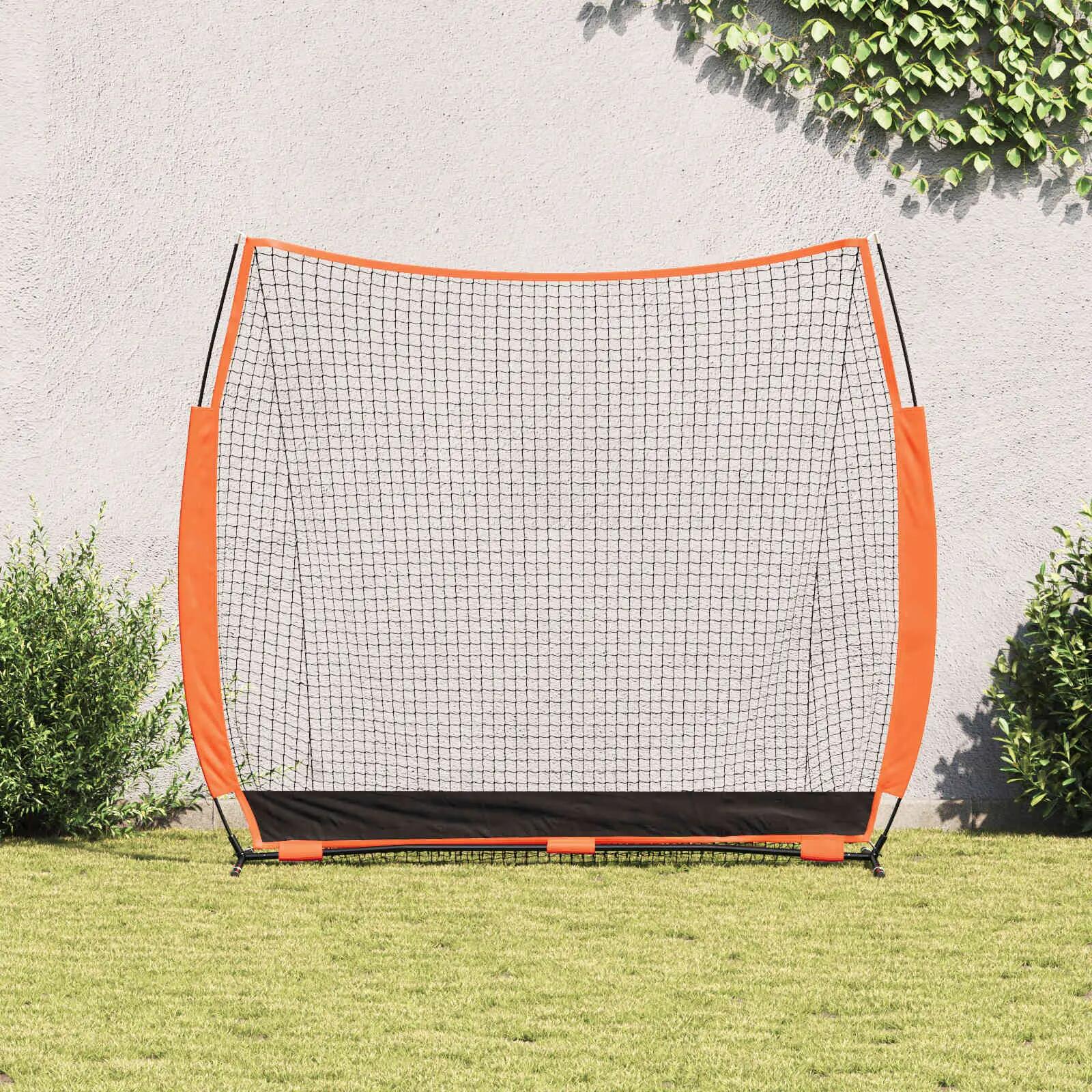 Filet d'entraînement baseball VidaXL polyester avec housse 3/4