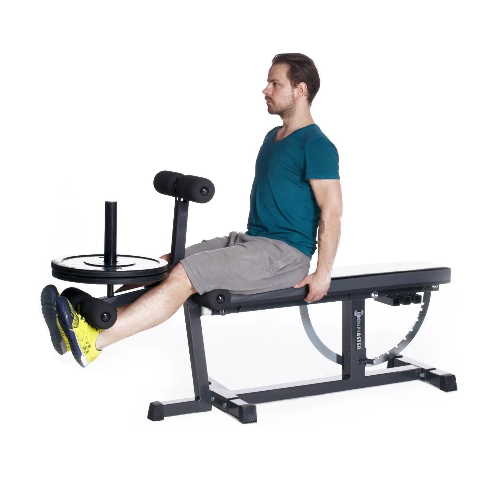 Module jambes - musculation - ironmaster super bench - noir 4/4