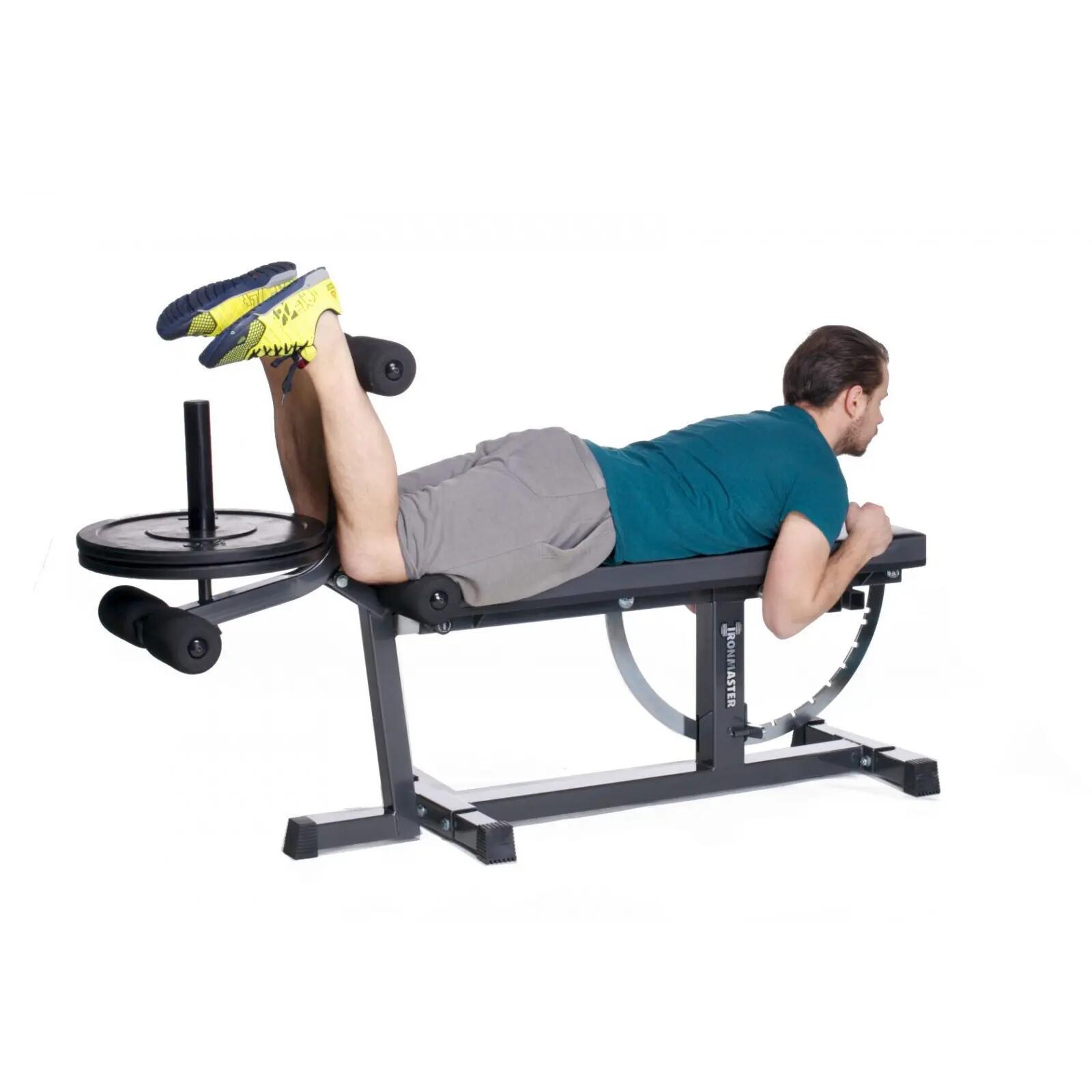 Module jambes - musculation - ironmaster super bench - noir 3/4