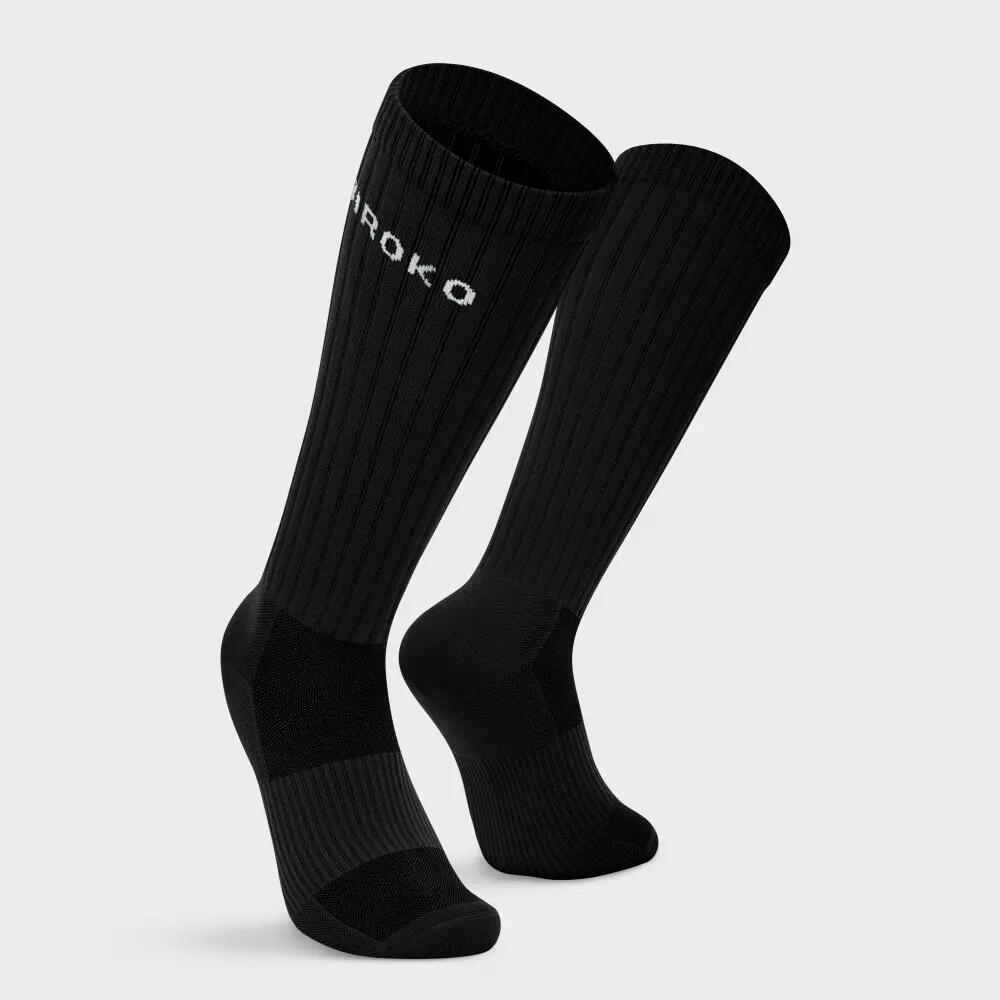 Calcetines altos pádel Hombre y Mujer Contour Black Negro 5/7
