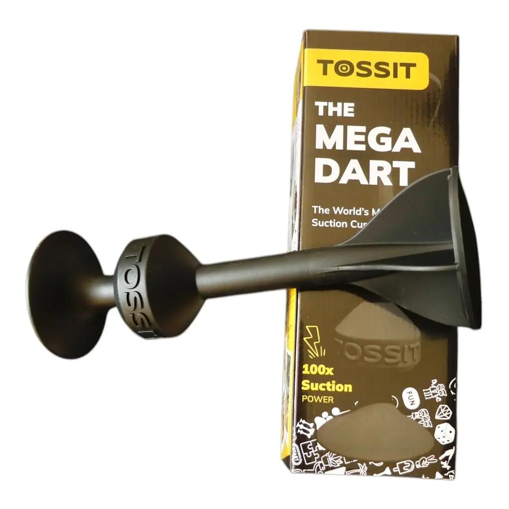 Darts Riesen-Saugnapf-Dartpfeil 100x Haftkraft Silikon Mega Dart schwarz 3/3