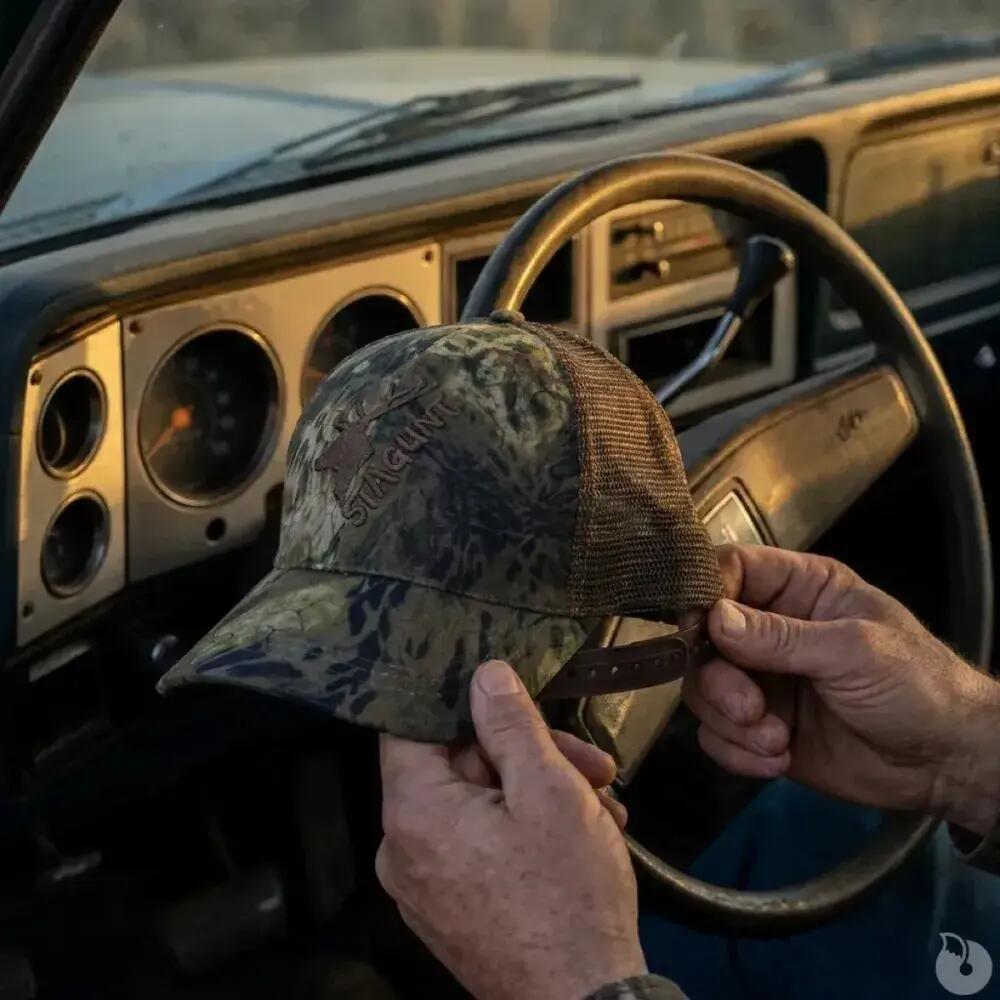 Casquette STAGUNT brodée polyester camo Wild Cap kaki 4/5