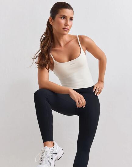 Femme Legging Taille Haute Compression invisible scrunch Sculptant Noir
