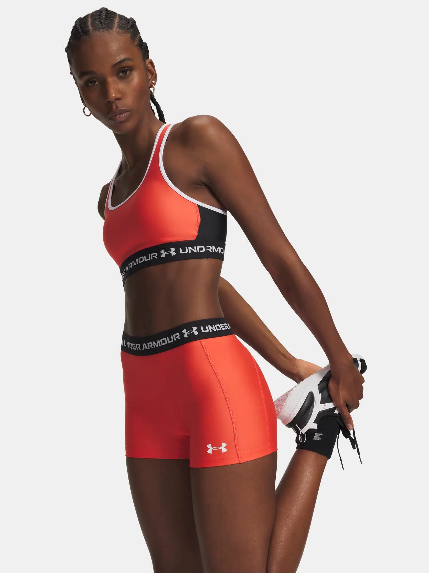 Női rövidnadrág Under Armour HeatGear Shorty-RED 3/3