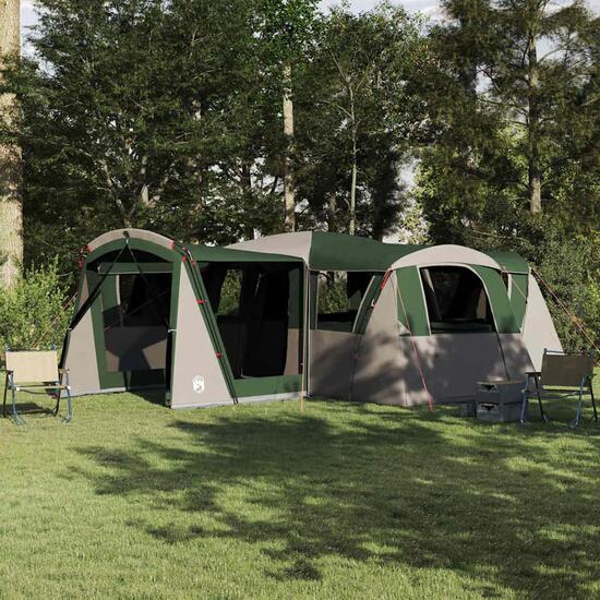 Tente familiale camping VidaXL 20 personnes polyester PU 185T