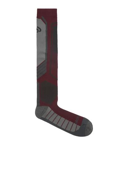 Homme Ski Chaussettes Techniques Mélange de Laine, Mi-bas P-50 Fudge