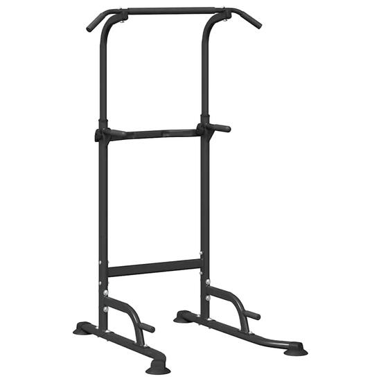 Station de musculation Power Tower pour dips et tractions acier rectangulaire