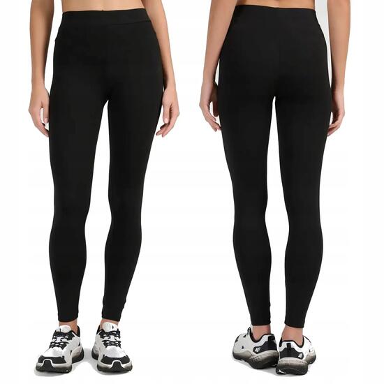 Legginsy treningowe bawełniane damskie granatowe 4F XL Granatowy