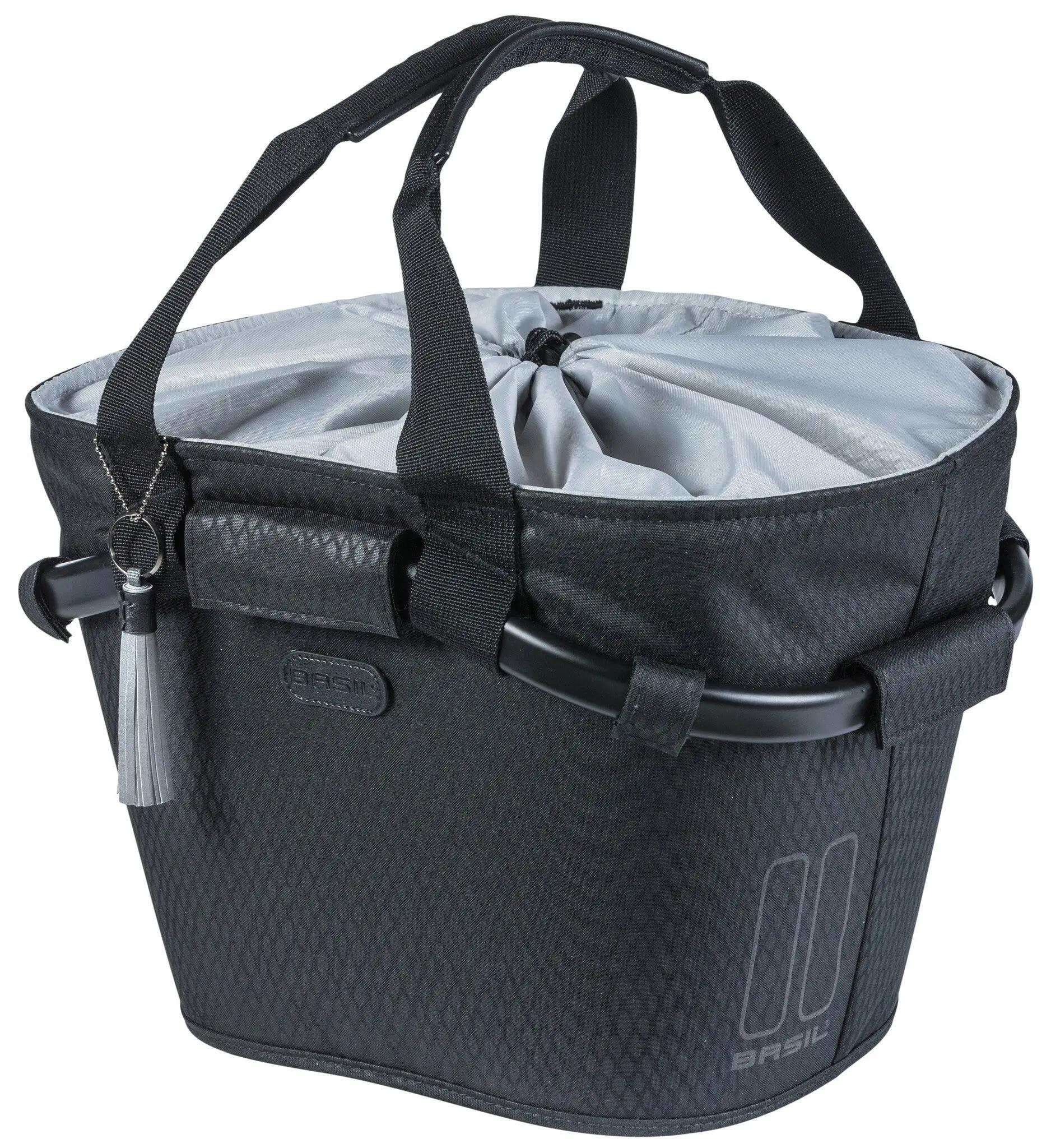 Panier porte-tout vélo avant Basil Noir 15L KF amovible 2/2