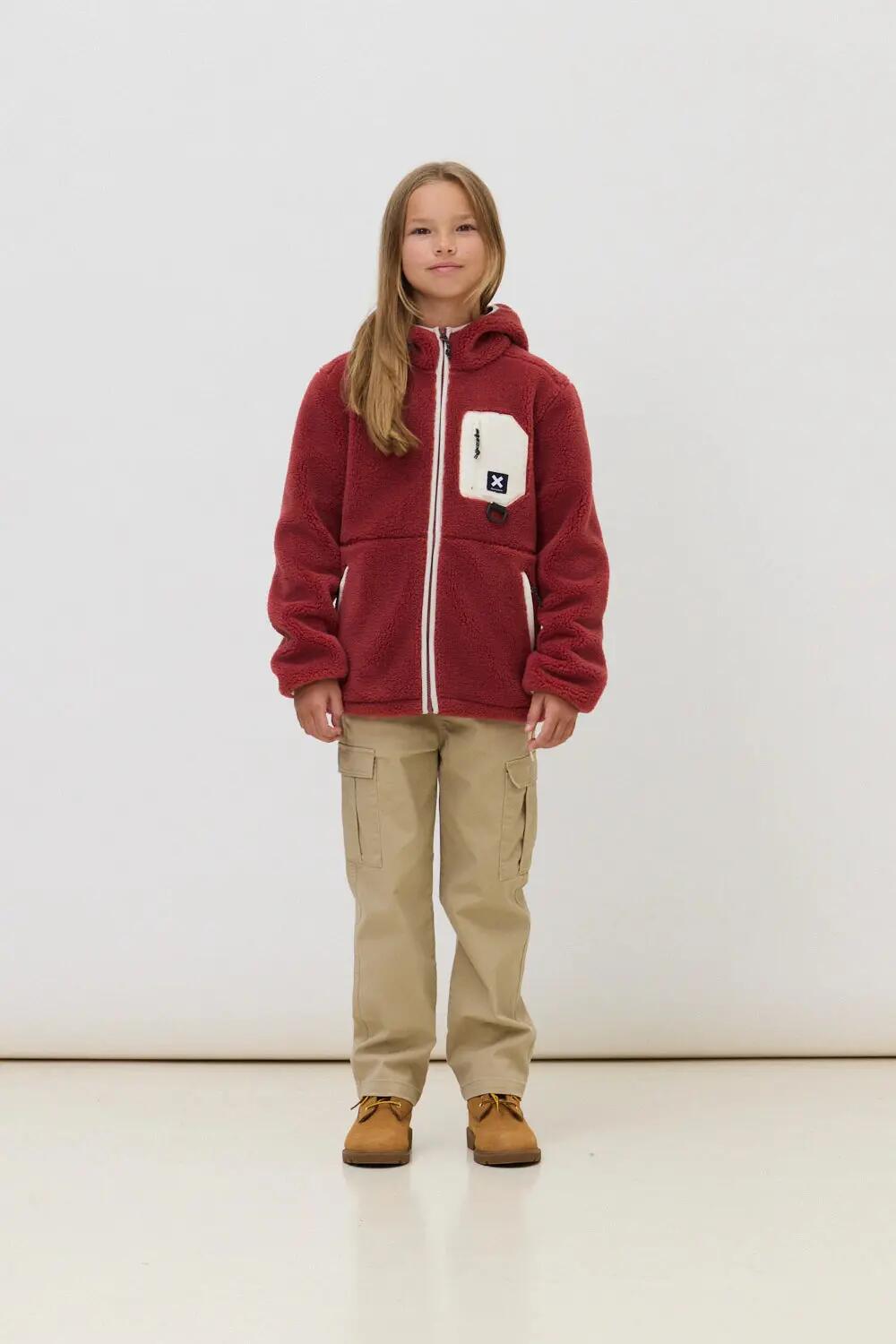 Sudadera con Capucha Polar Kids Blue Banana Barry Wine 3/4