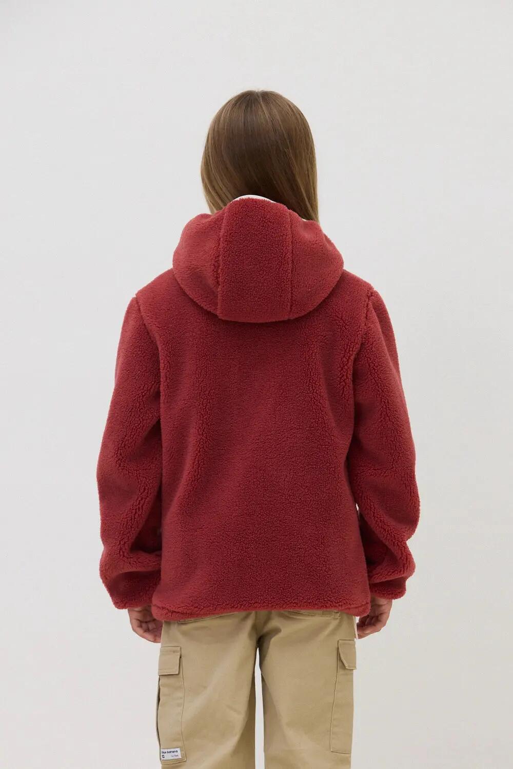 Sudadera con Capucha Polar Kids Blue Banana Barry Wine 2/4