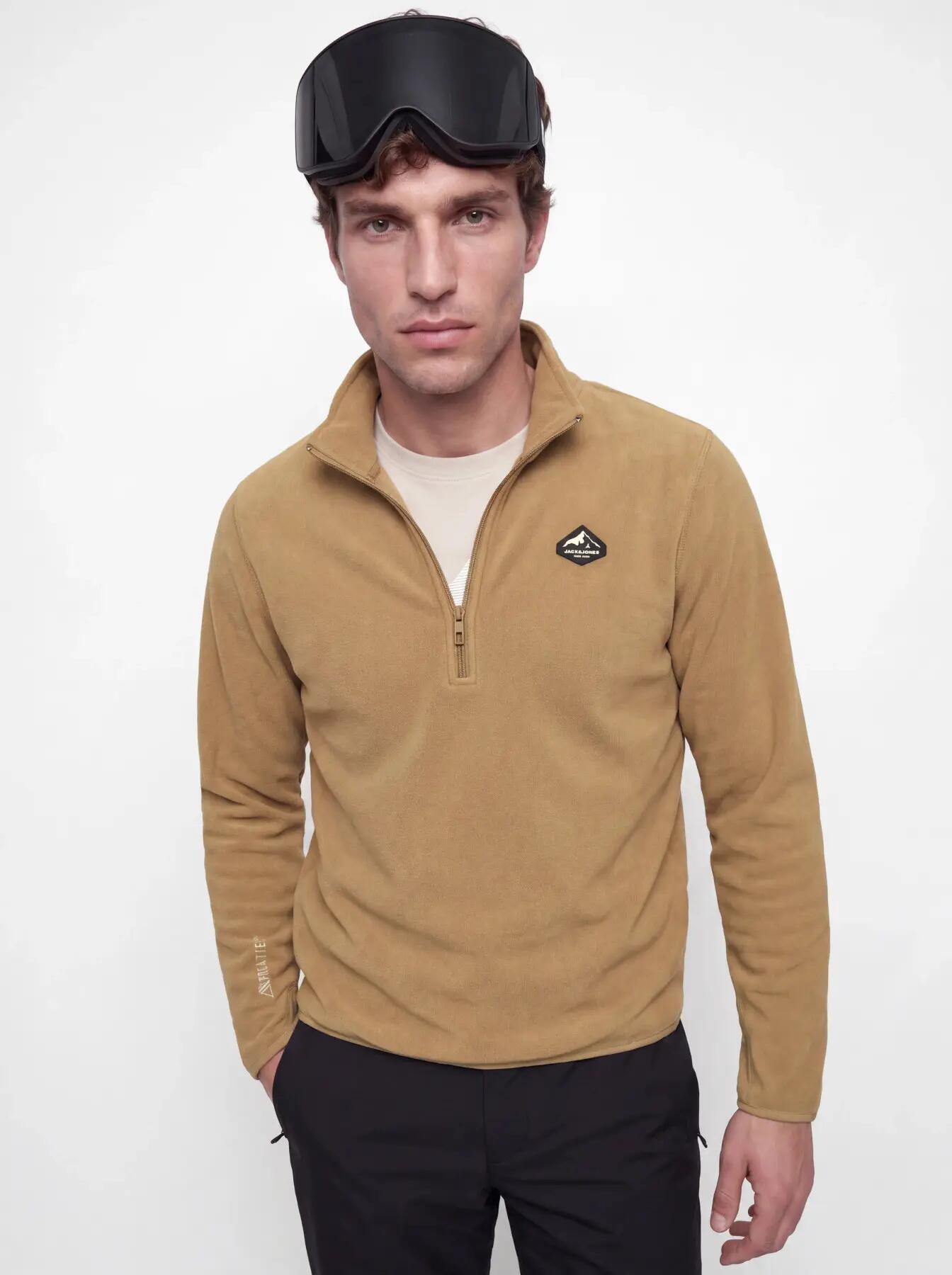 Homem Esqui Sweatshirt Polar Gola Alta e Meio Fecho Tignes A-24 2 Black-Otter 7/9