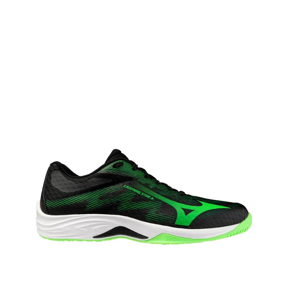 Mizuno Lightning Star JR Shoes Black/Jade Lime/Mandarin Orange