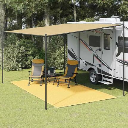 Tapis de tente extérieur HDPE VidaXL avec œillets