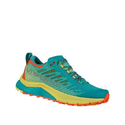 La sportiva jackal ii w turquoise trailrun schoenen
