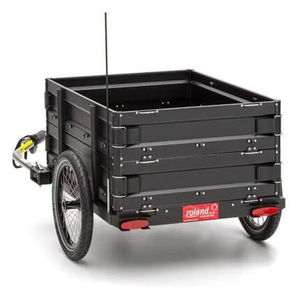 Remorque vélo cargo Roland CARRIE M.e aluminium double parois latérales