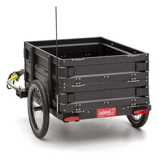 Remorque vélo cargo Roland CARRIE M.e aluminium double parois latérales