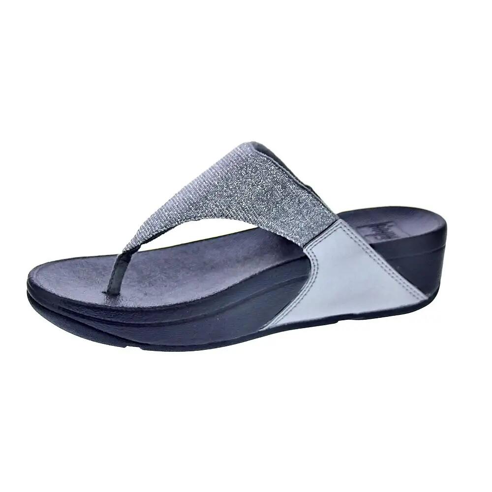 FitFlop Lulu Shimmerlux Toe-Post Sandals  TIN 39 2/7