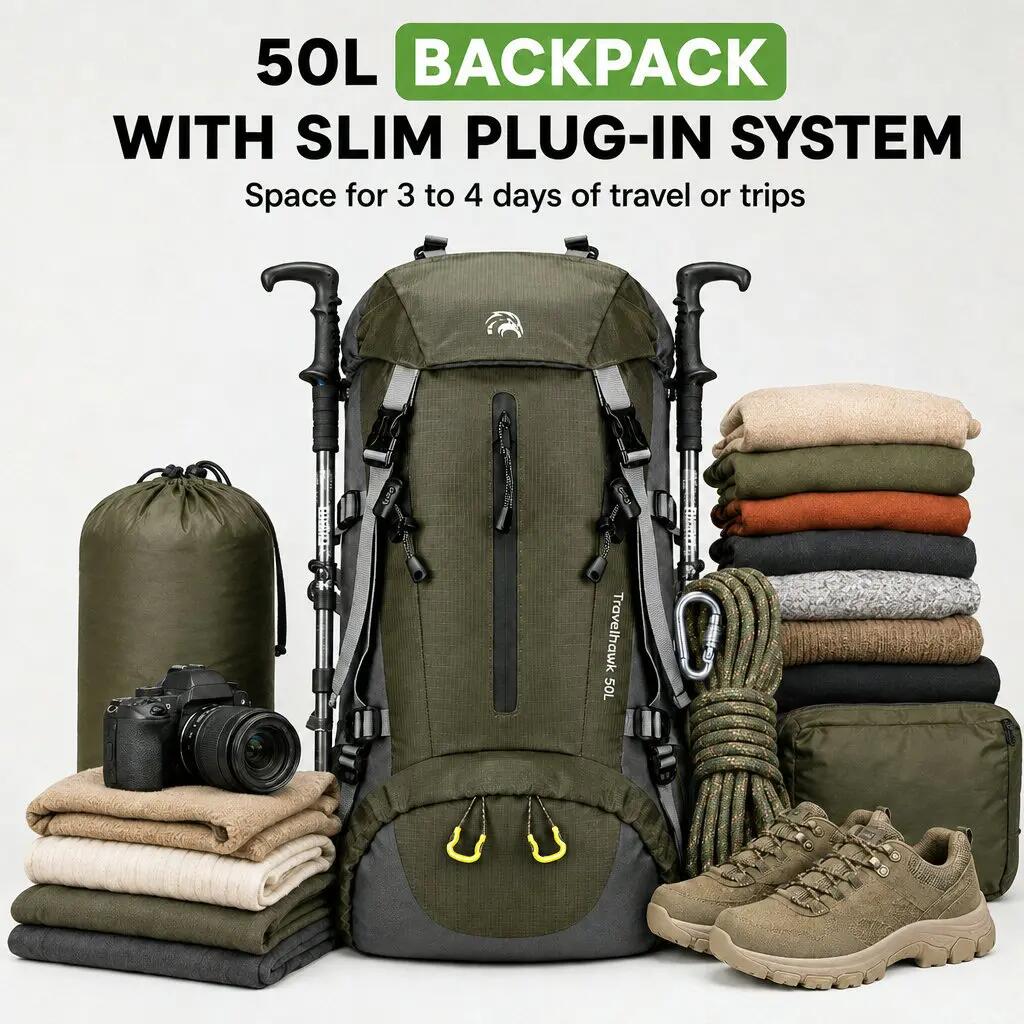 Sac à dos 50 litres - Vert 5/6