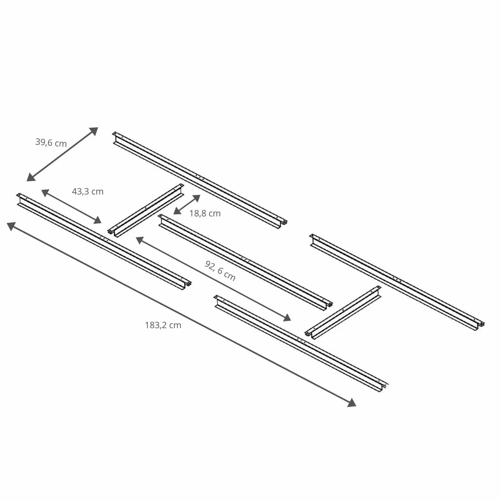 Pre-Instalación de Suelo para Casetas Metálicas Gardiun Estructura de 2,4 m² 191 4/4