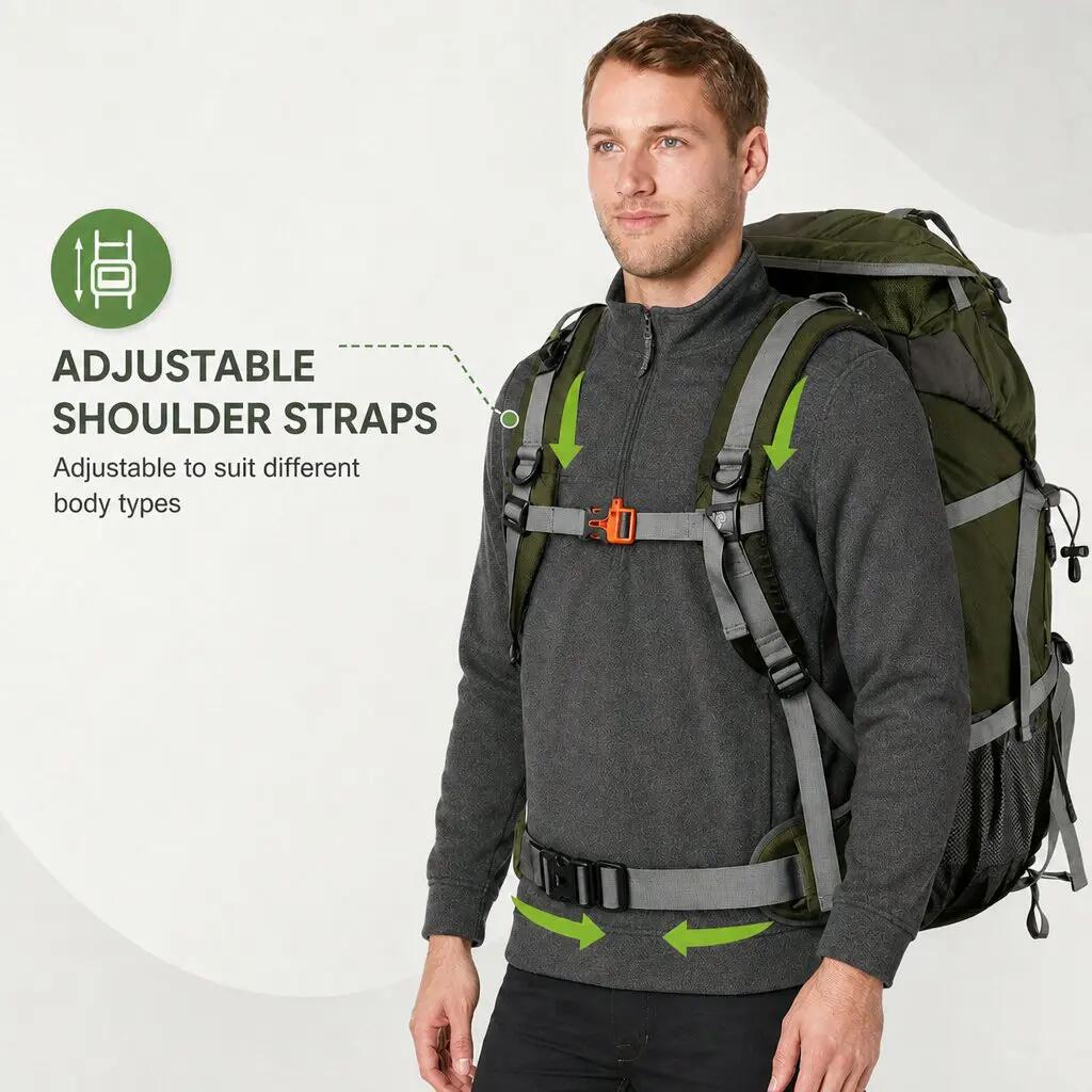 Sac à dos 50 litres - Vert 3/6