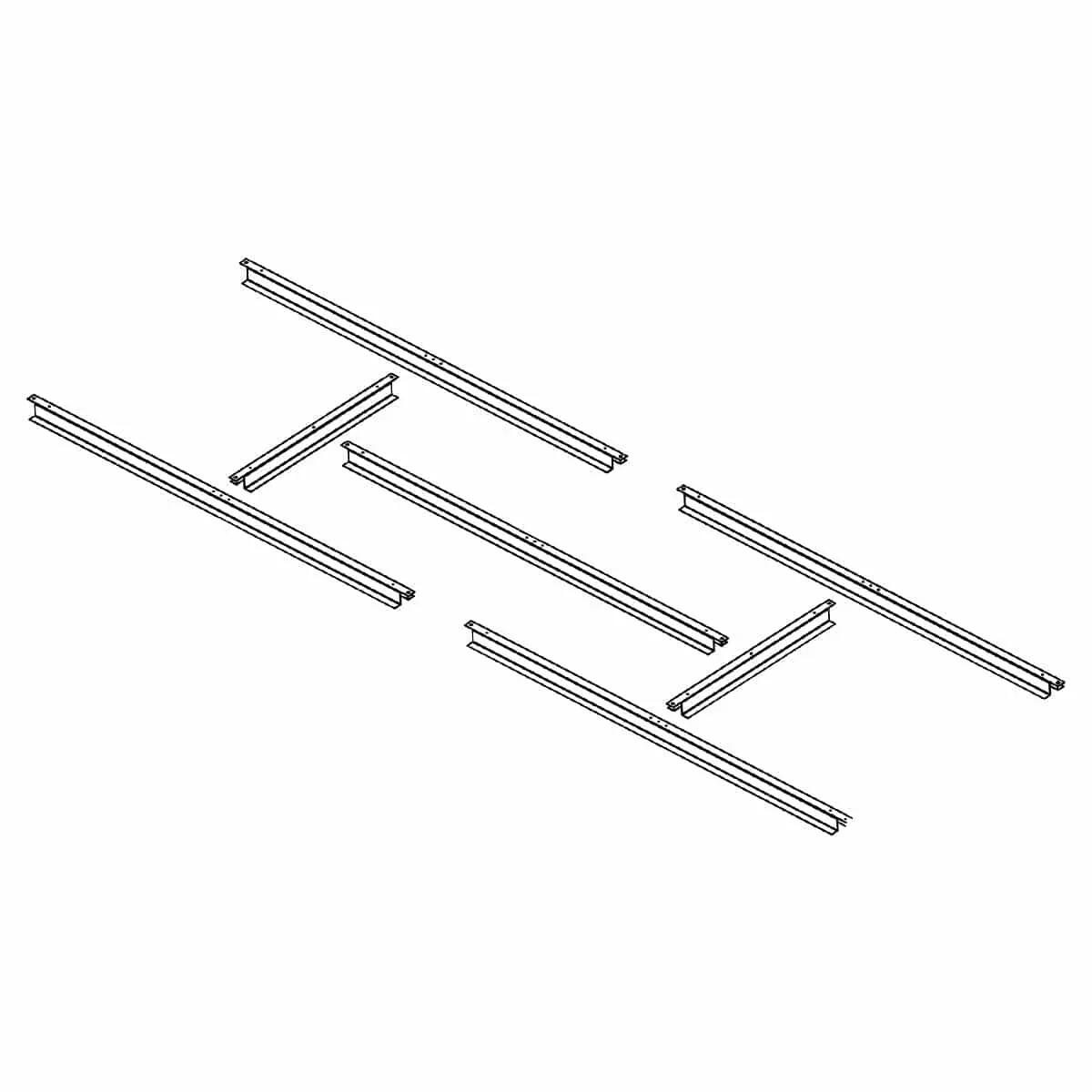 Pre-Instalación de Suelo para Casetas Metálicas Gardiun Estructura de 2,4 m² 191 2/4