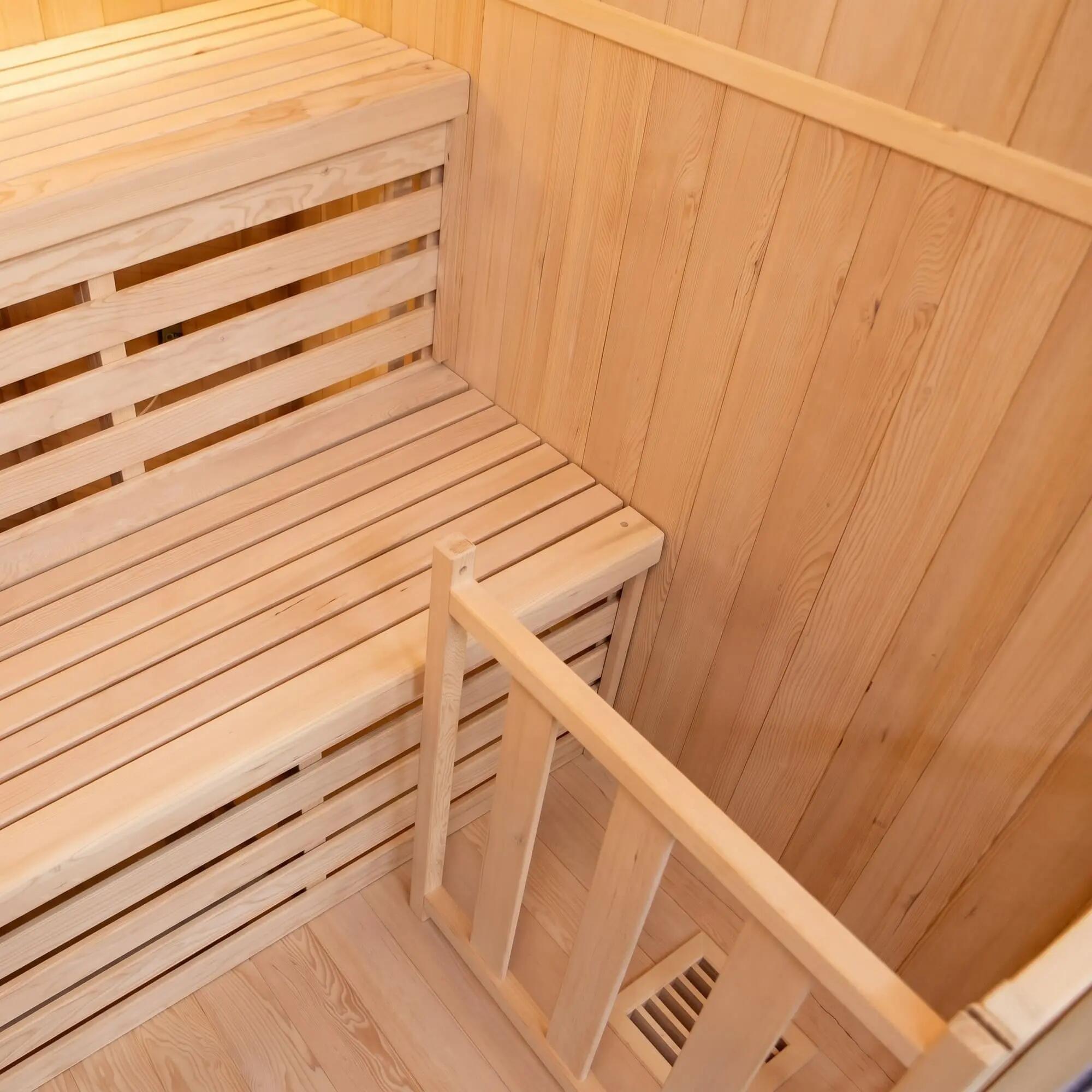 Sauna finlandesa interior Panorama 4 plazas 4500W 3/8