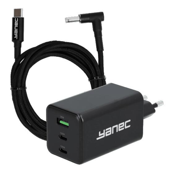 Chargeur mural GaN compact ACT Yanec 100W double port USB-A