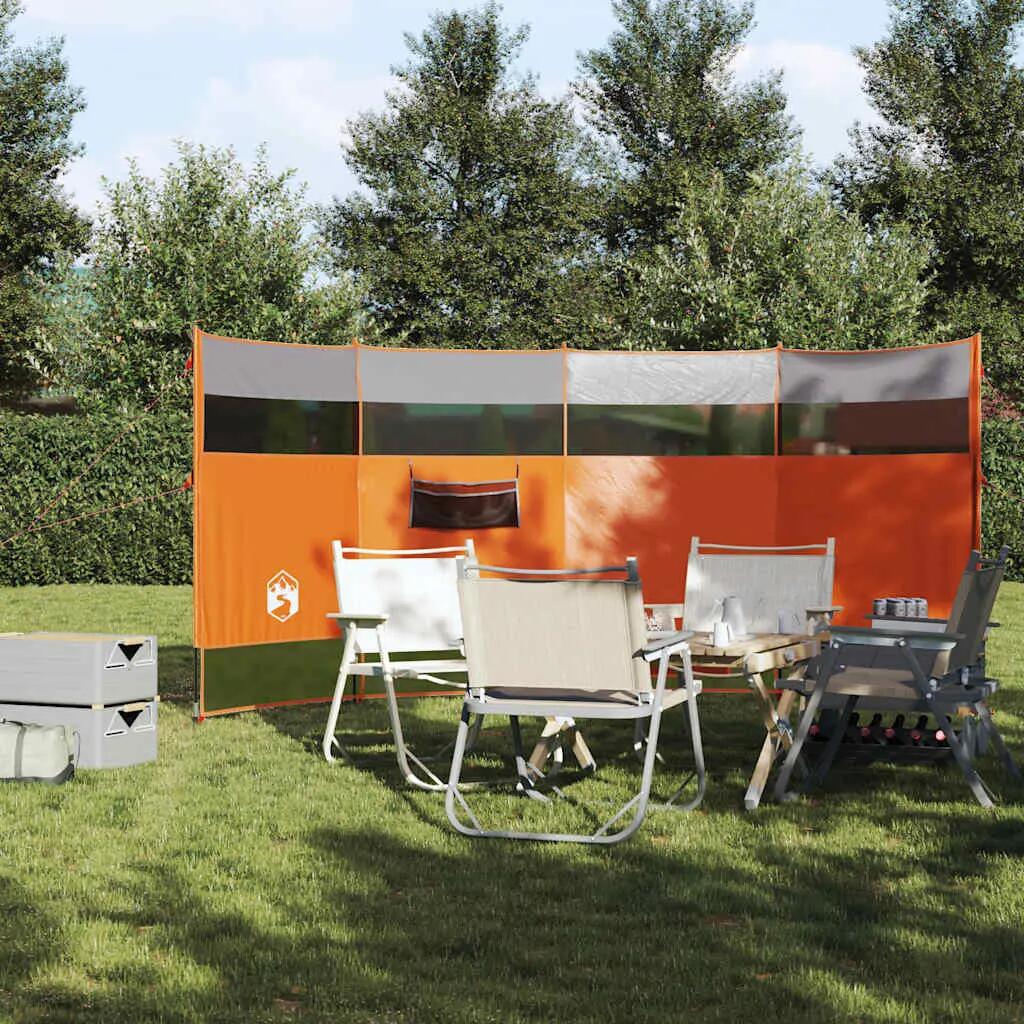 VidaXL pare-brise camping étanche 366x152x152 cm orange 3/3