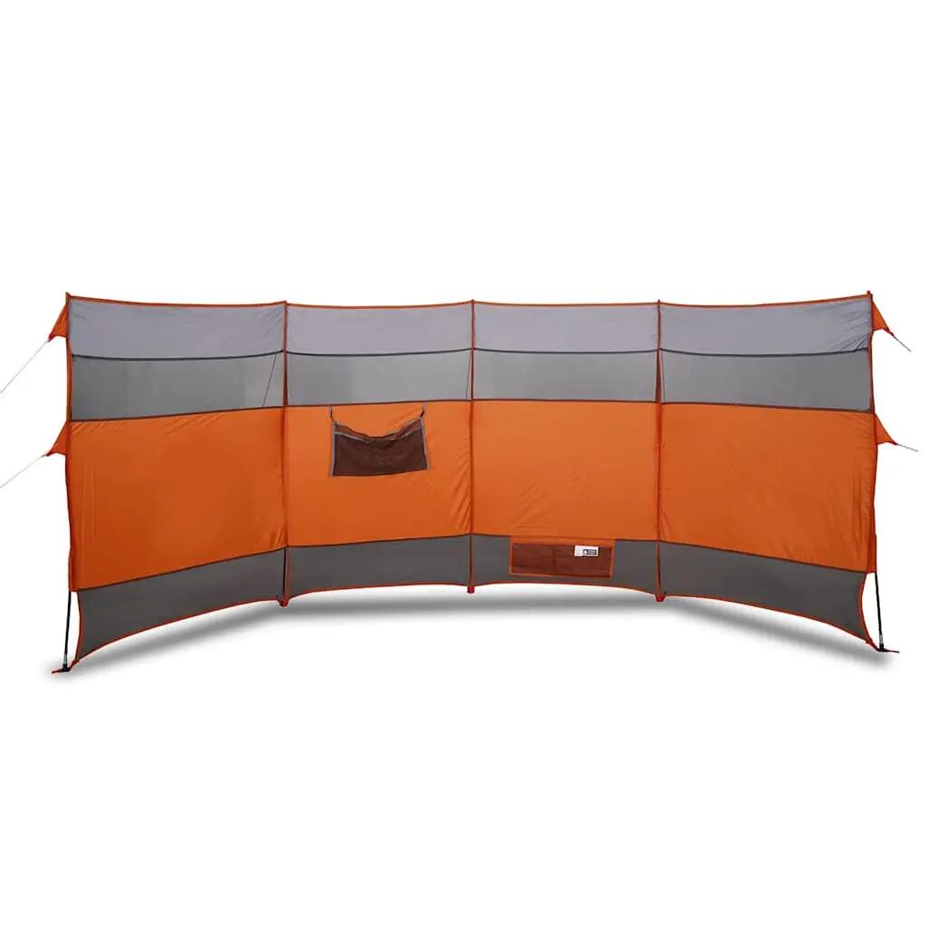VidaXL pare-brise camping étanche 366x152x152 cm orange 2/3