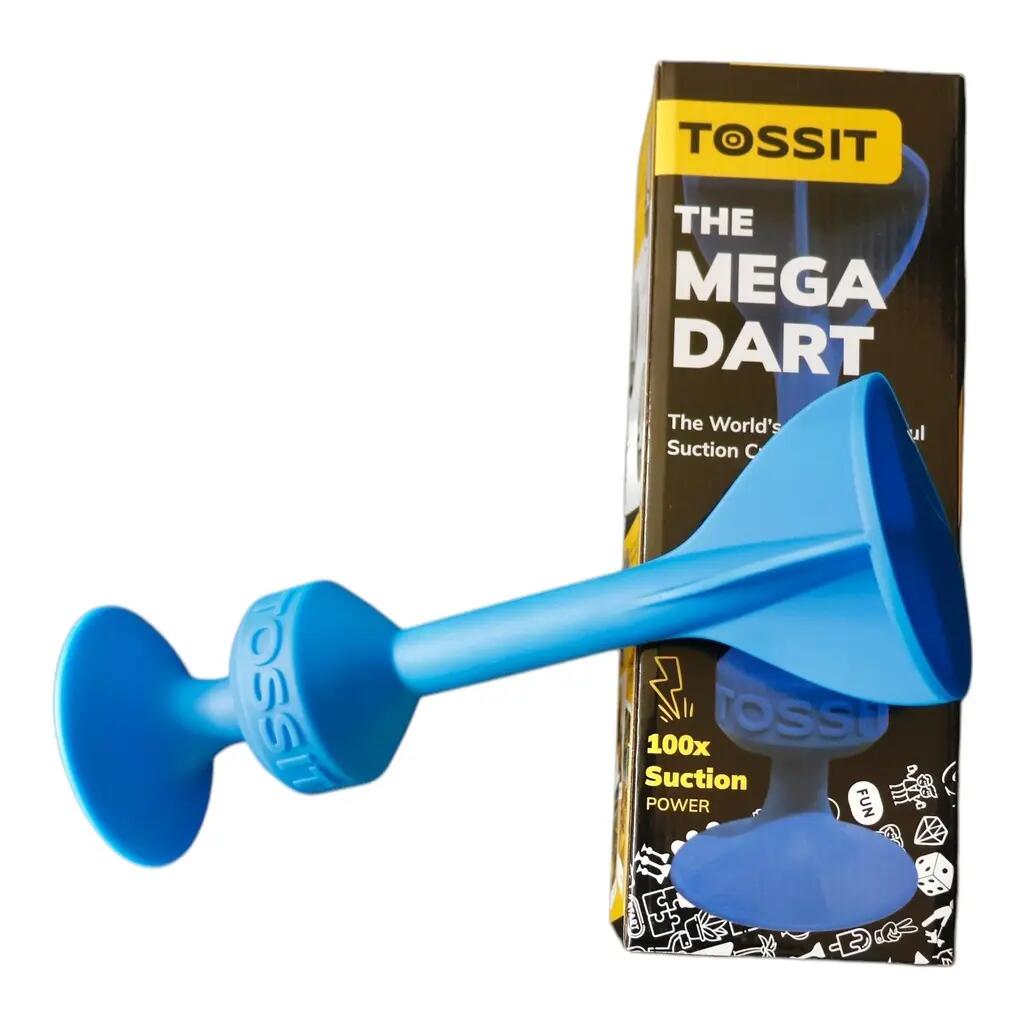 Darts Riesen-Saugnapf-Dartpfeil 100x Haftkraft Silikon Mega Dart blau 3/3