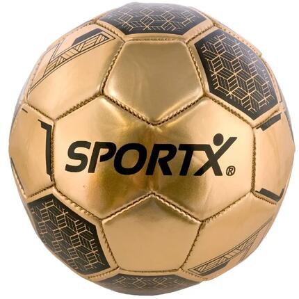 Ballon de football SportX Gold Metallic noir