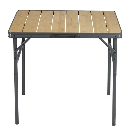 Table de camping Camp Active pliable hauteur réglable bambou alu