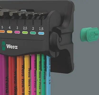 Kit de 9 Clés Allen Wera Coudées avec Support 5/5