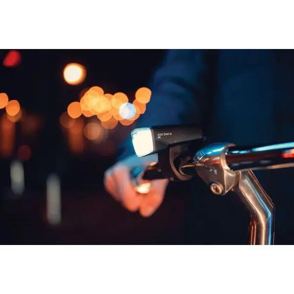 Lampe vélo avant AXA Dwn 50 lux rechargeable USB-C 3 modes 2/3