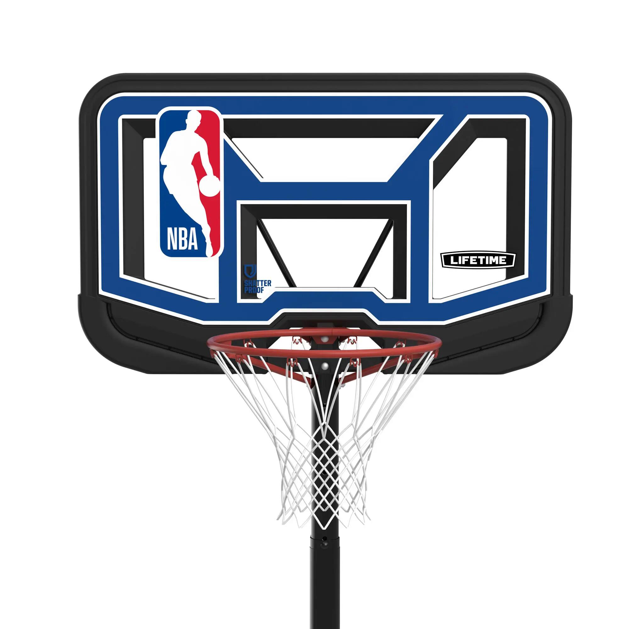 Panier de basket sur pied Lifetime NBA Streamline Fusion - planche transparente 6/10