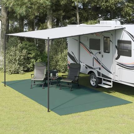 Tapis de sol tente antracite vidaXL polyester enduit mousse PVC 5 x 3 m