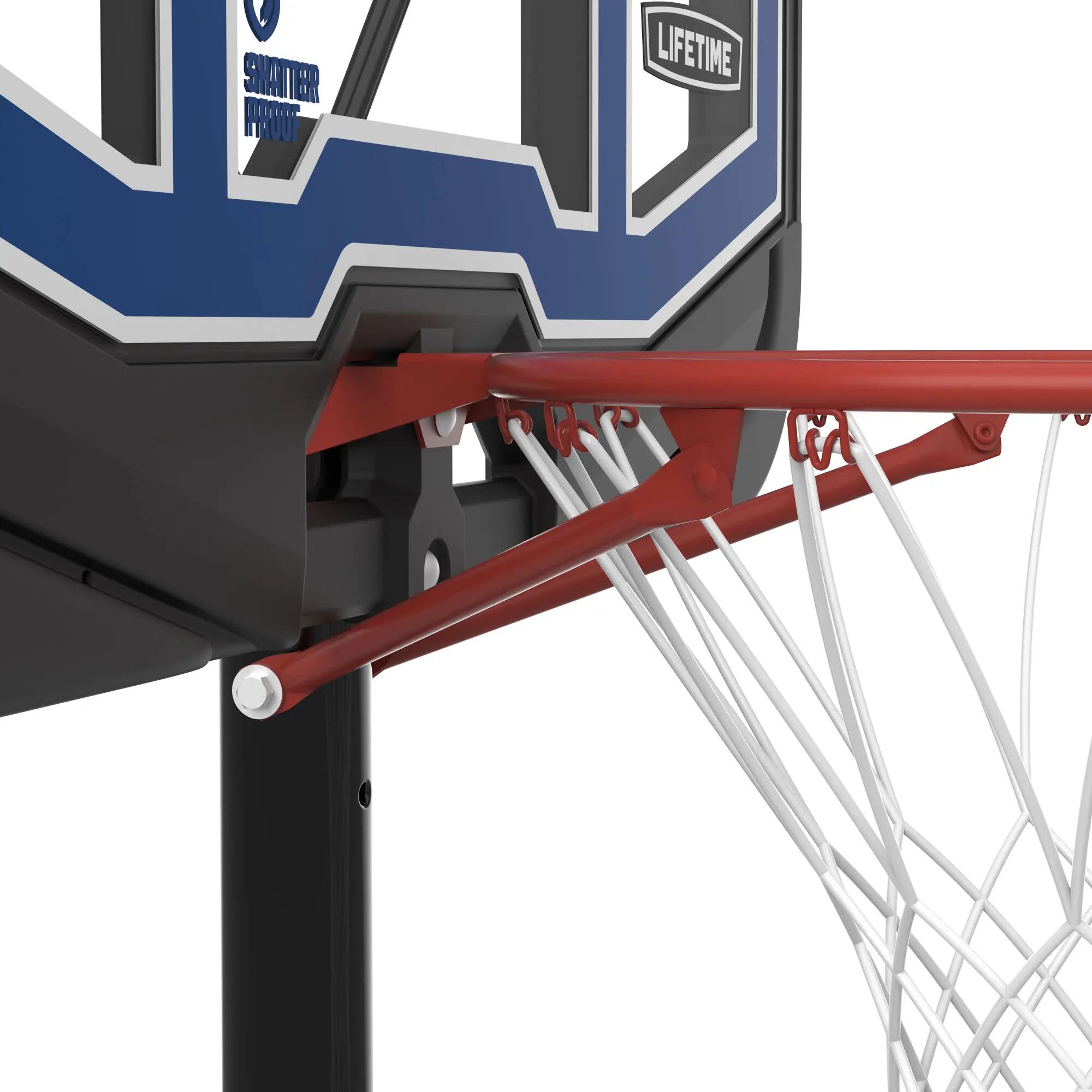 Panier de basket sur pied Lifetime NBA Streamline Fusion - planche transparente 10/10