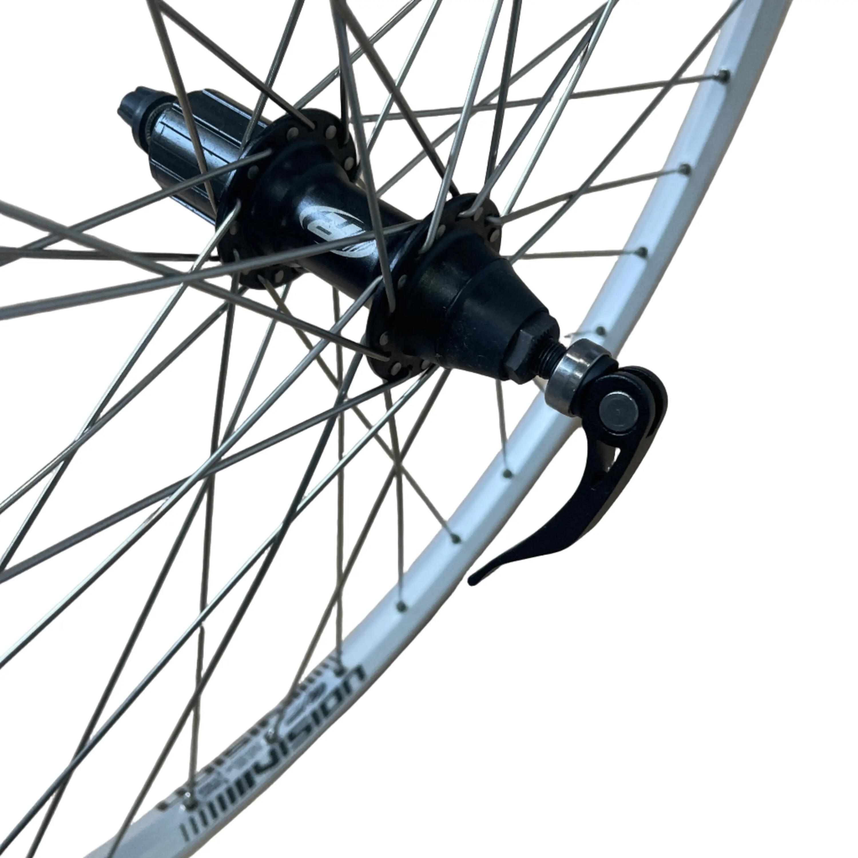Rodi Roue arrière 559x19 aluminium Skorpion argent cassette 8-9v FM32 QR 2/2