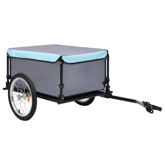 Remorque vélo VidaXL 2 roues 65 kg cadre acier