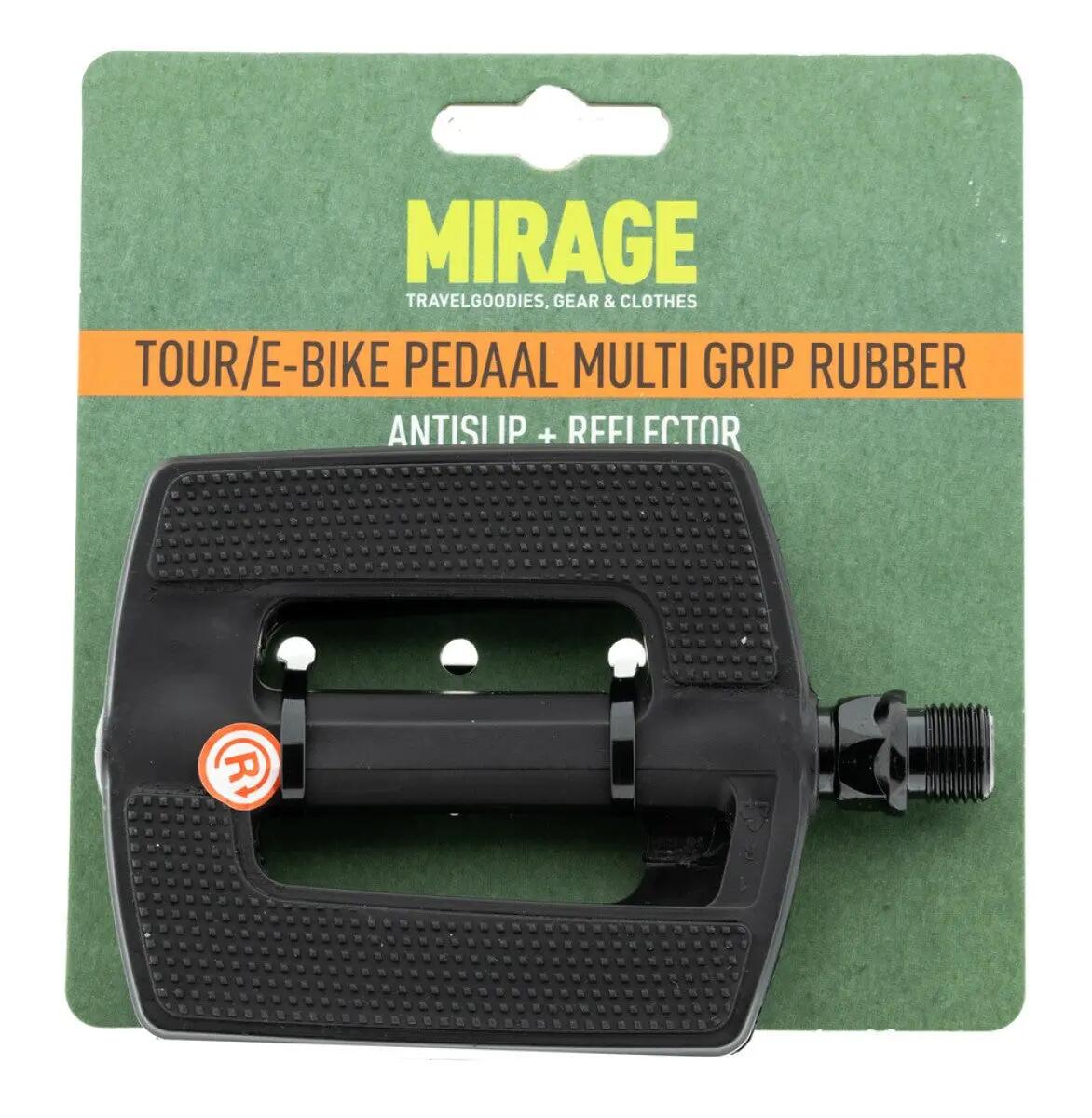 Pédales vélo Mirage Multigrip plastique caoutchouc anti-dérapantes 2/3